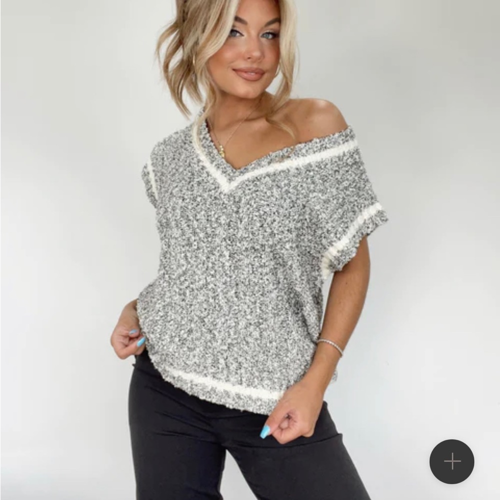 Lane201 Boutique gray sweater vest